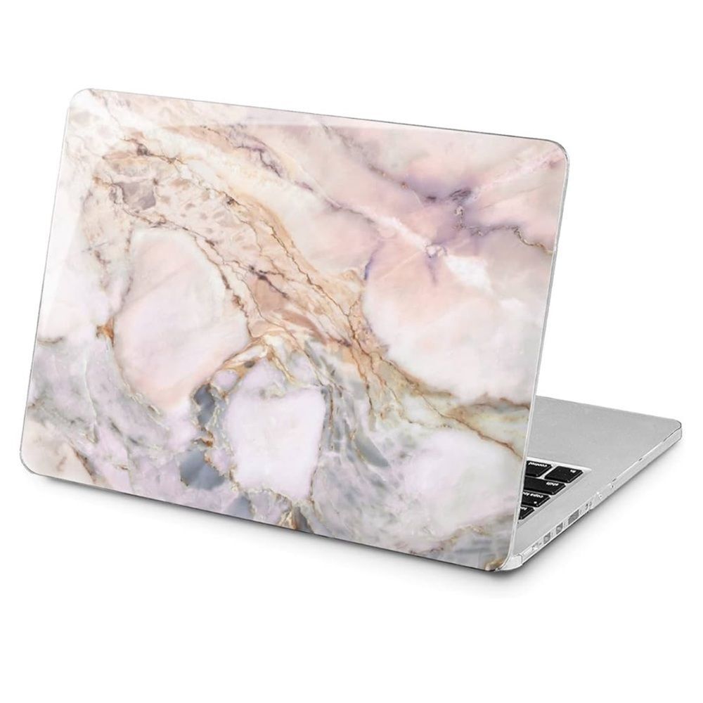 Hard Case Compatible MacBook Protective Design Cover Print Marble Grey Stone